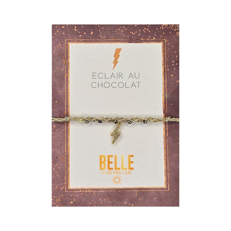 Bracelet Karma « Éclair au chocolat » | Belle mais pas que
