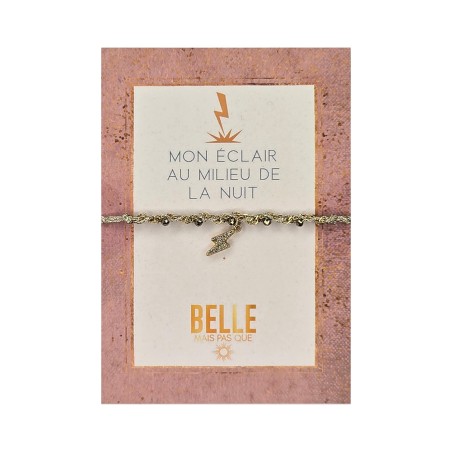 Bracelet Karma « Mon éclair au milieu de la nuit » | Belle mais pas que