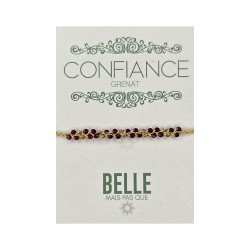 Bracelet Yara Grenat | Pierres et cordon | Belle mais pas que