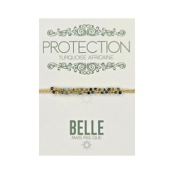 Bracelet Yara Turquoise africaine | Pierres et cordon | Belle mais pas que
