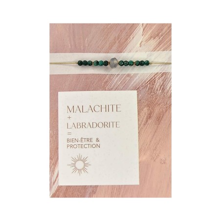 Bracelet Life in colors Malachite + Labradorite | Belle mais pas que