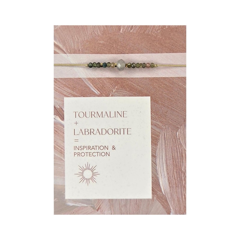 Bracelet Life in colors Tourmaline + Labradorite | Belle mais pas que
