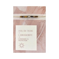 Bracelet Life in colors Œil du tigre + Labradorite | Belle mais pas que