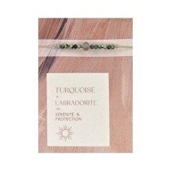 Bracelet Life in colors Turquoise + Labradorite | Belle mais pas que