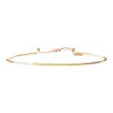 Bracelet de cheville Sonia White jasmin