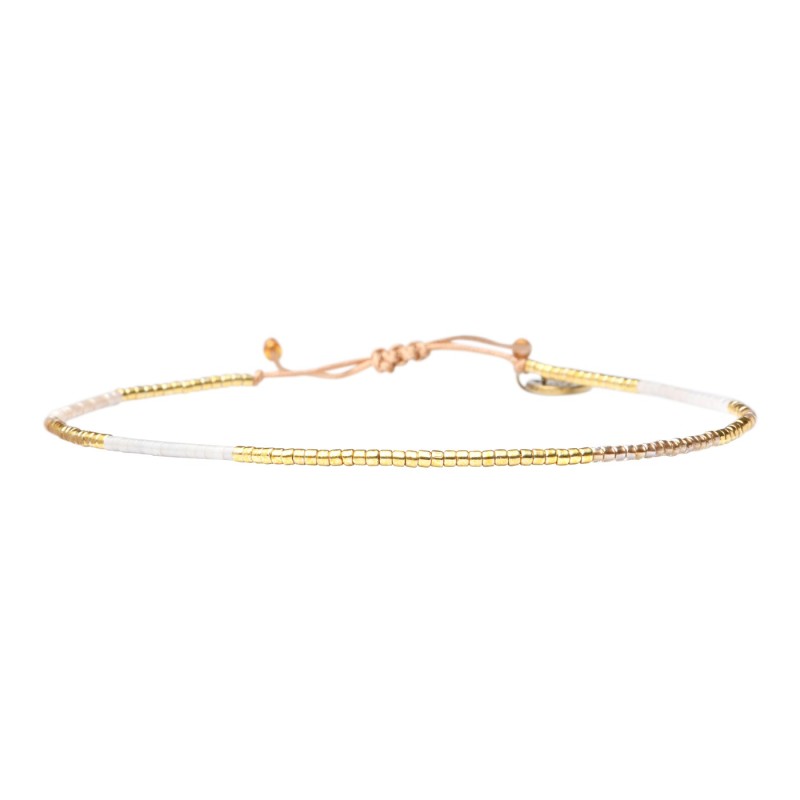 Bracelet de cheville Sonia White jasmin