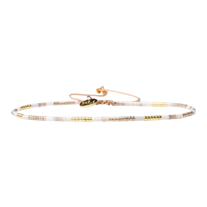 Bracelet de cheville Sonia White jasmin