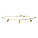 Bracelet de cheville Anna White jasmin
