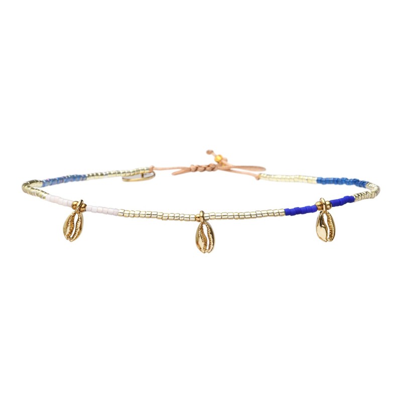 Bracelet de cheville Anna Electric blue