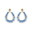 Paire de boucles d'oreilles Maya Electric blue