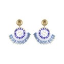 Paire de boucles d'oreilles Joya Electric blue
