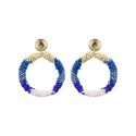 Paire de boucles d'oreilles Palma Electric blue
