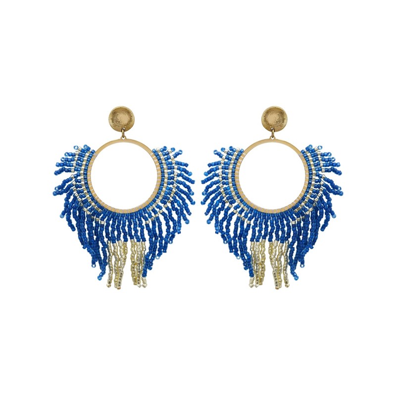 Paire de boucles d'oreilles Isla Electric blue