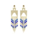 Boucles d'oreilles Serena - Electric blue