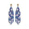 Paire de boucles d'oreilles Gina Electric blue