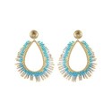 Paire de boucles d'oreilles Maya Blue ocean
