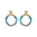 Paire de boucles d'oreilles Palma Blue ocean