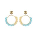 Paire de boucles d'oreilles Tal Blue ocean