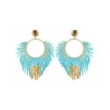 Paire de boucles d'oreilles Isla Blue ocean