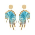 Paire de boucles d'oreilles Victoire Blue ocean