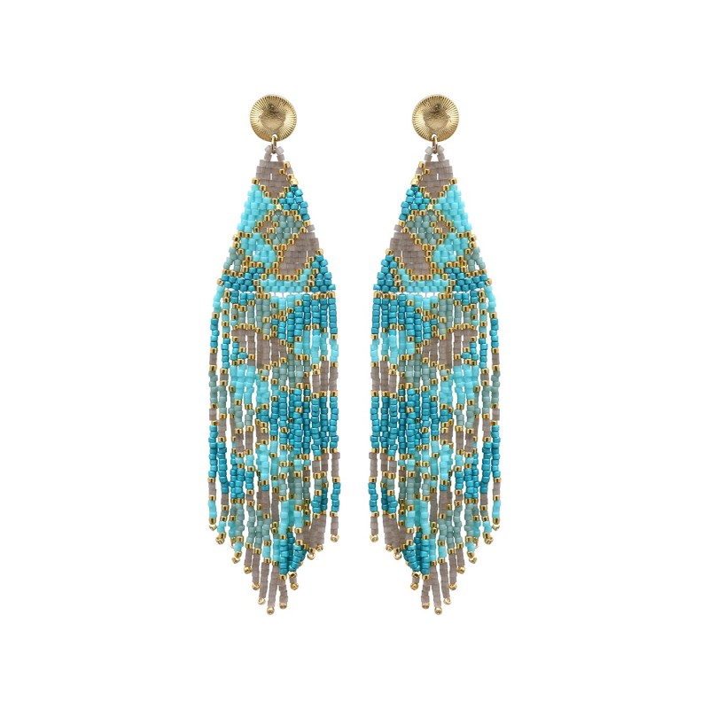 Paire de boucles d'oreilles Gina Blue ocean