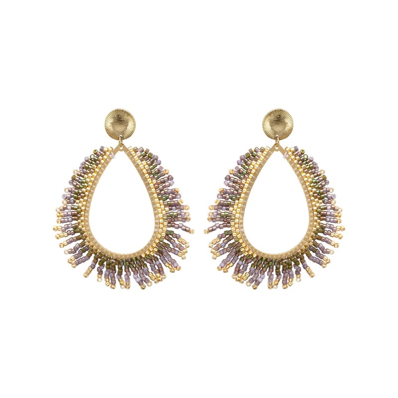 Paire de boucles d'oreilles Maya Secret garden