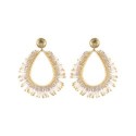 Paire de boucles d'oreilles Maya White jasmin