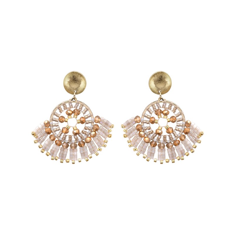 Paire de boucles d'oreilles Joya White jasmin