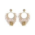Paire de boucles d'oreilles Isla White jasmin