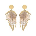 Paire de boucles d'oreilles Victoire White jasmin