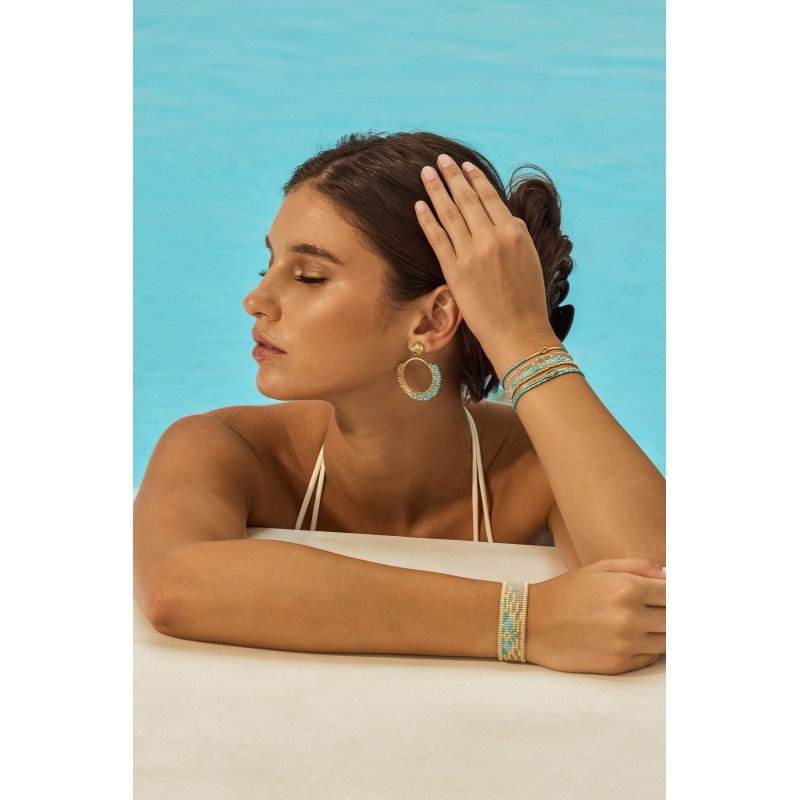 Boucles d'oreilles Tal - Blue ocean
