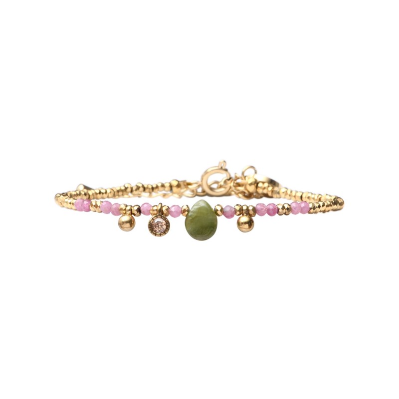 Bracelet Gabrielle Tourmaline rose