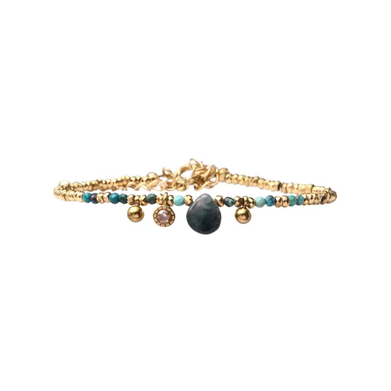 Bracelet Gabrielle Turquoise africaine