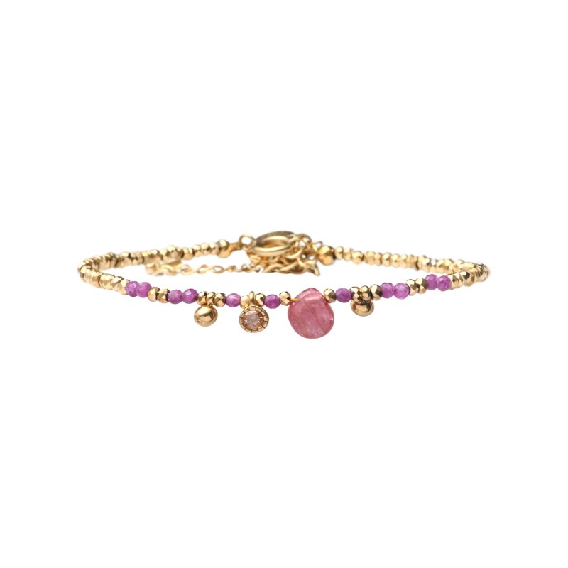 Bracelet Gabrielle Rubis
