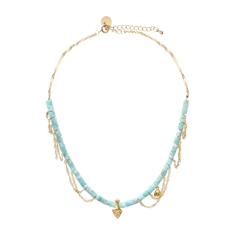Collier Talisman Amazonite