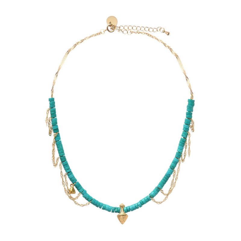 Collier Talisman Turquoise