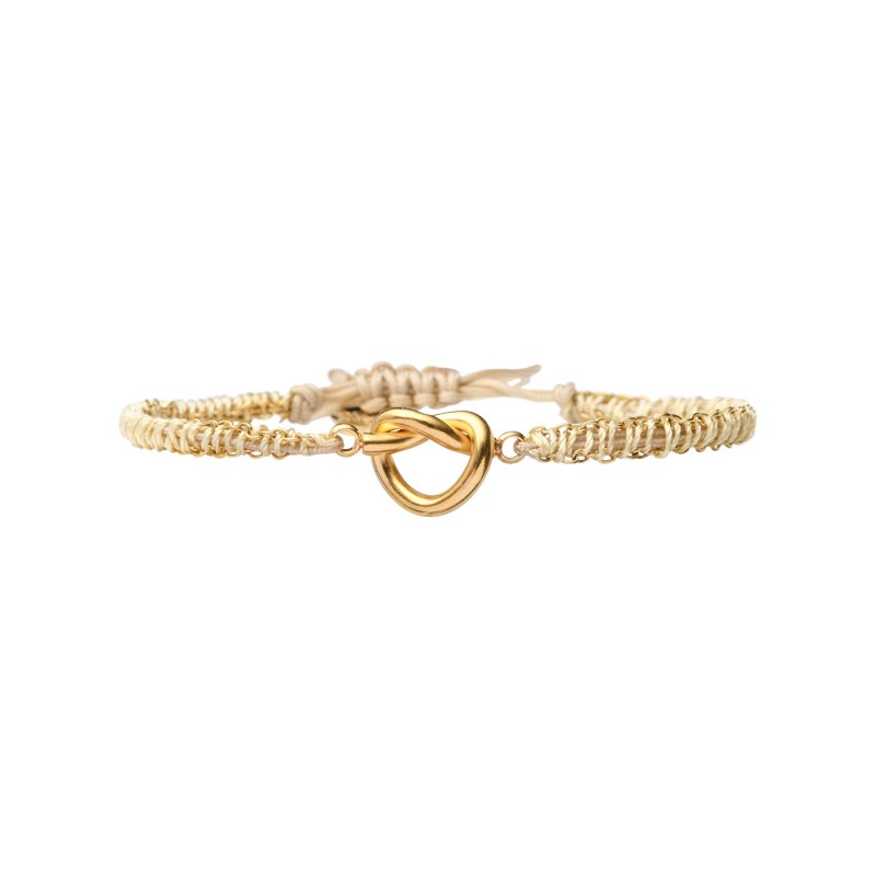 Bracelet Lina Nœud cordon nude