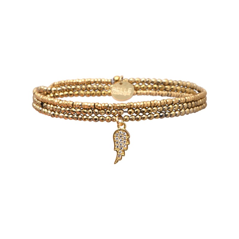 Bracelet Ness 3 Tours Aile d'ange