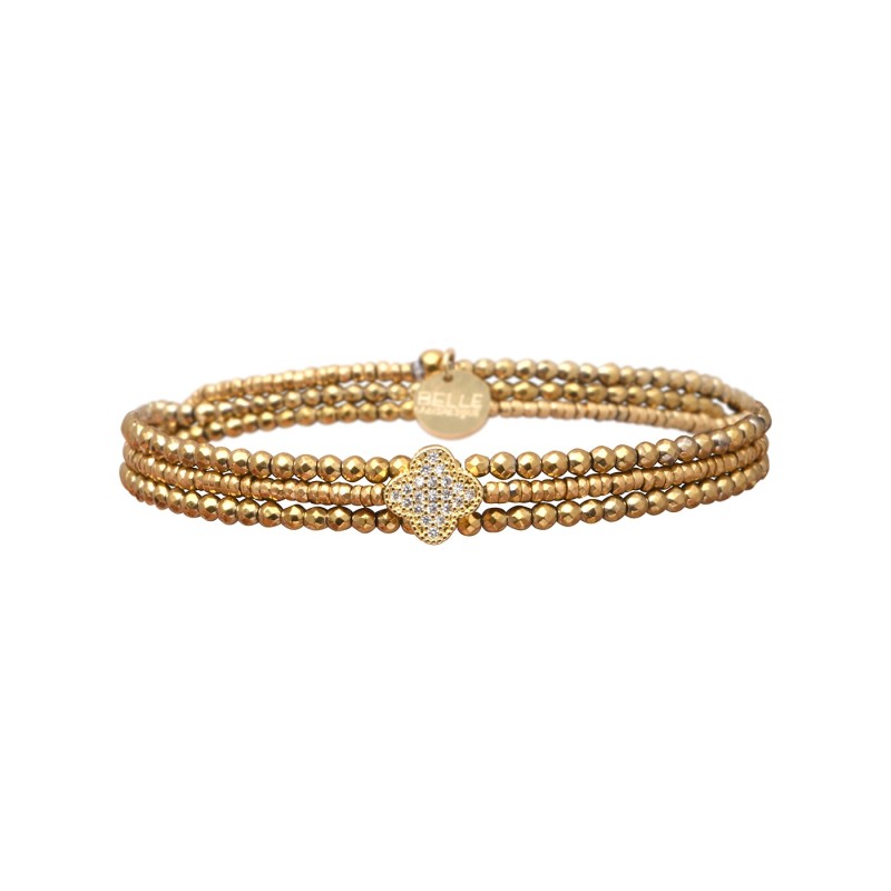Bracelet Ness 3 Tours Trèfle