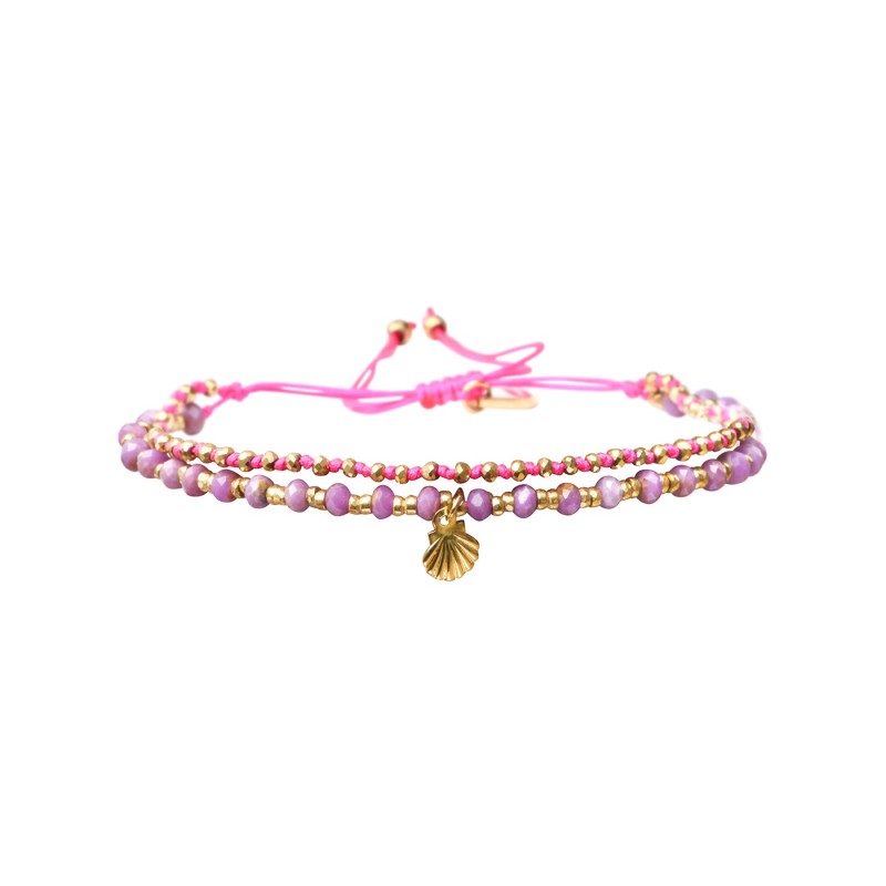 Bracelet Enaha mica violet