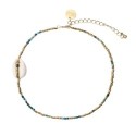 Bracelet de cheville Papeete turquoise