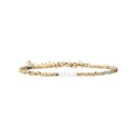 Bracelet Maeva turquoise, perles de culture et pépites de diamant brut