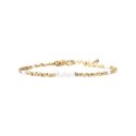 Bracelet Maeva nacre, perles de culture et pépites de diamant brut