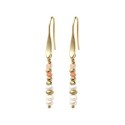 Boucles d'oreilles Teiva corail rose