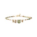 Bracelet Aniata perles de culture, charms et tourmaline et rubis zoïste