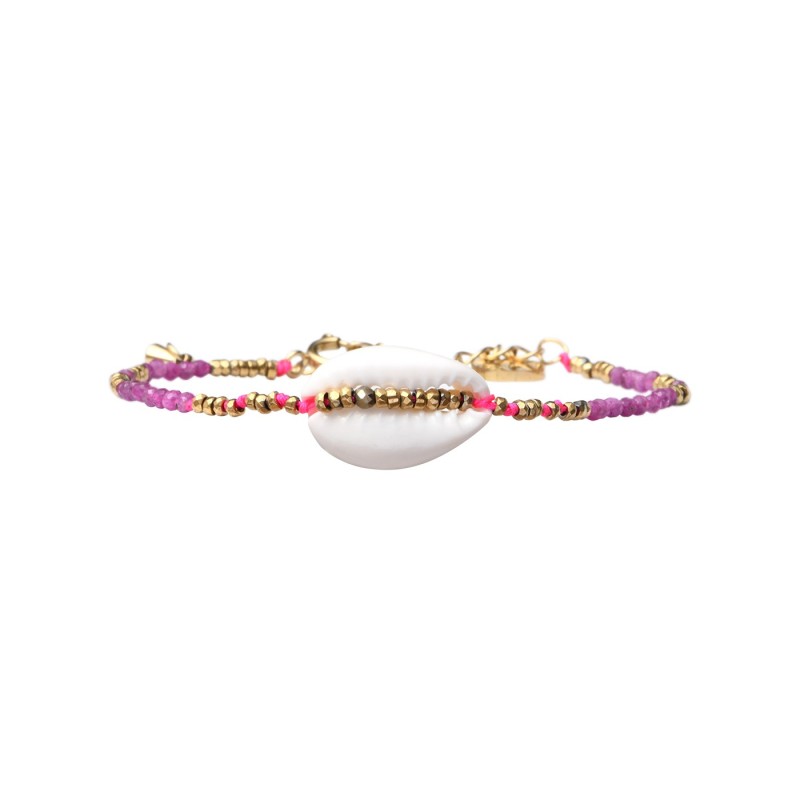 Bracelet Papeete rubis