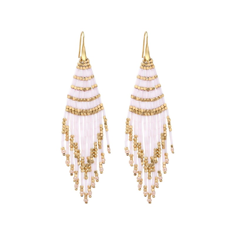 Boucles d'oreilles Marylin Nacré