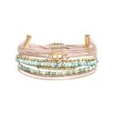 Bracelet mulit-rangs Samsara émeraude du Brésil