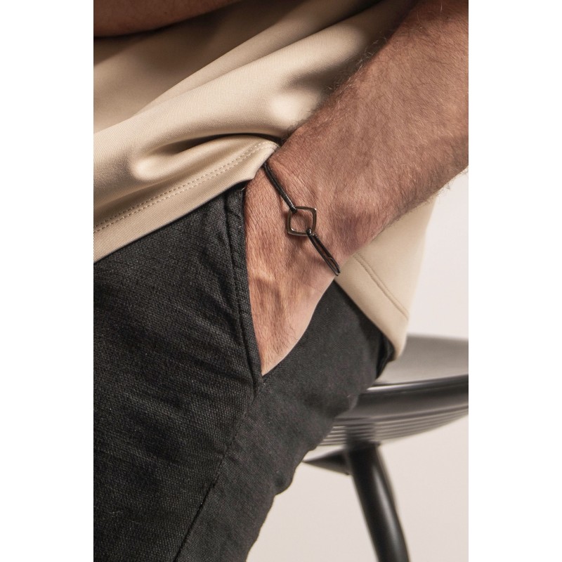 Bracelet Matteo Ancre noir