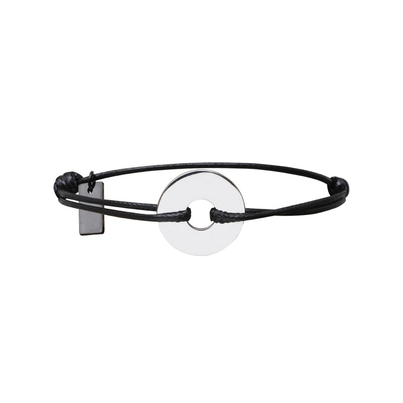Bracelet Matteo Disque noir